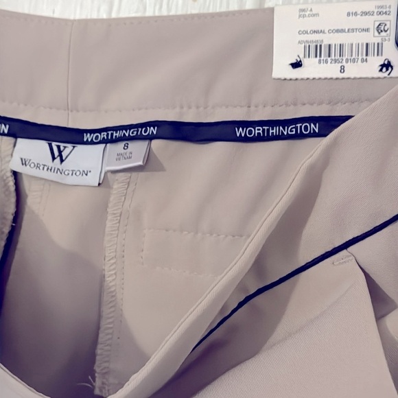 Worthington colonial cobblestone straight leg pants 8 - Picture 5 of 6